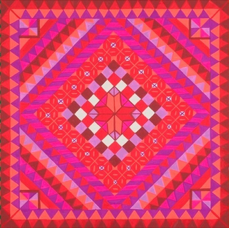 Another Wall - Gouache on Wood Tiles