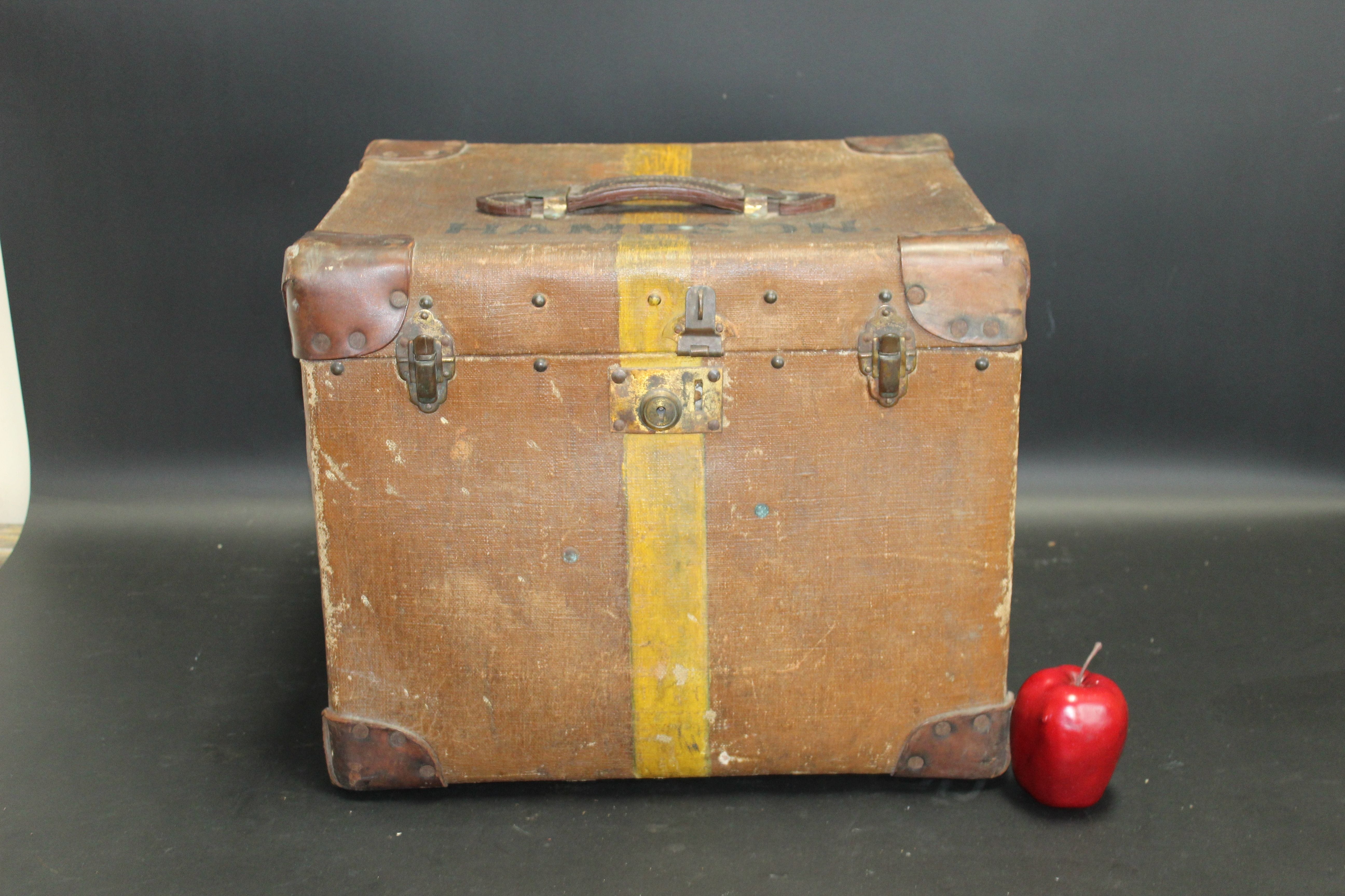 Vintage French traveling trunk