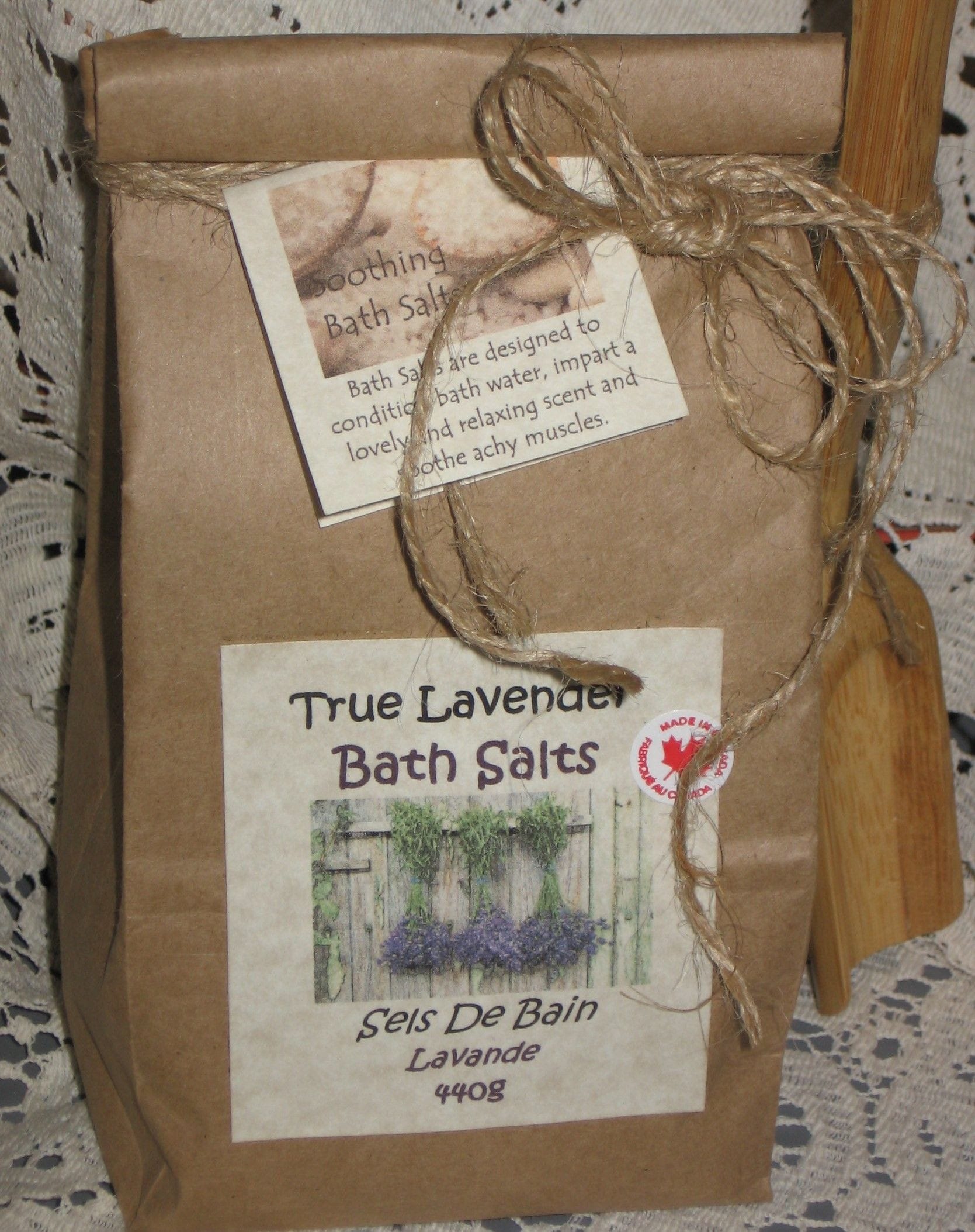 Our vegan 100% natural bath salts condition the bath water which is a soothing relief to sore achy muscles.  Scented solely with premium pure essential oils. 