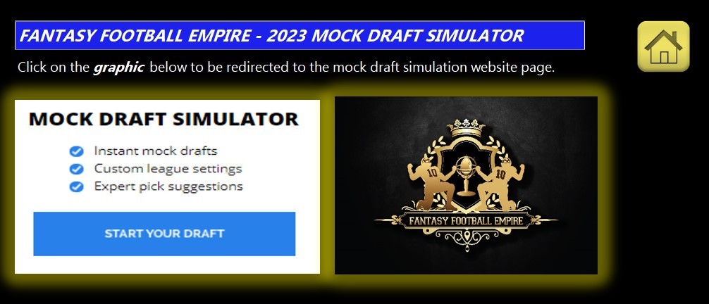 2023 Fantasy Football Mock Draft Simulator