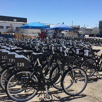 Corporate bike share riders