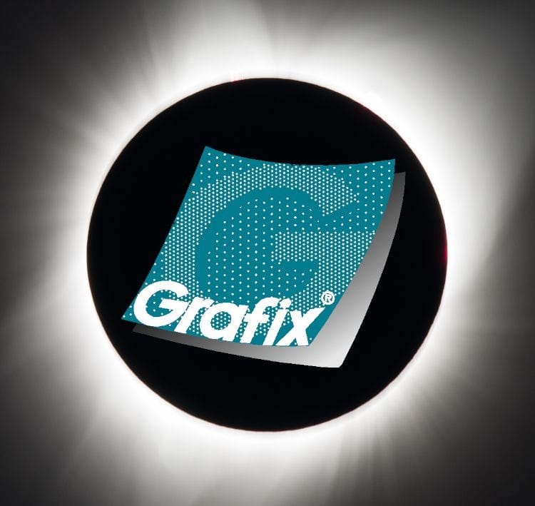The Grafix Logo with the total eclipse