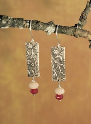 Earrings With Floral Design
