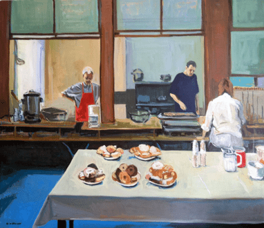 oil on canvas 50" x 58"