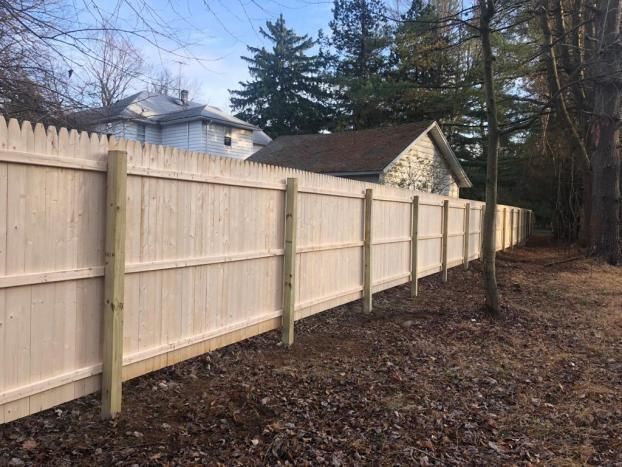 A recent fencing contractor job in the  area