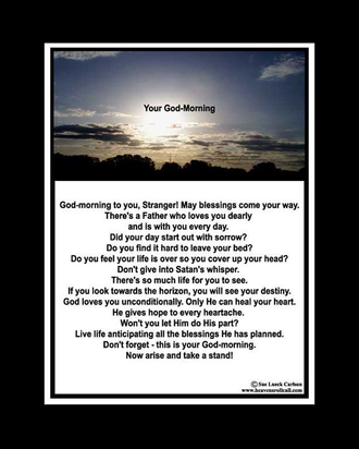 Share a blessing with a stranger and give him/her this inspirational poem.