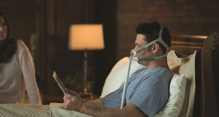 Man with Respiratory Equipment