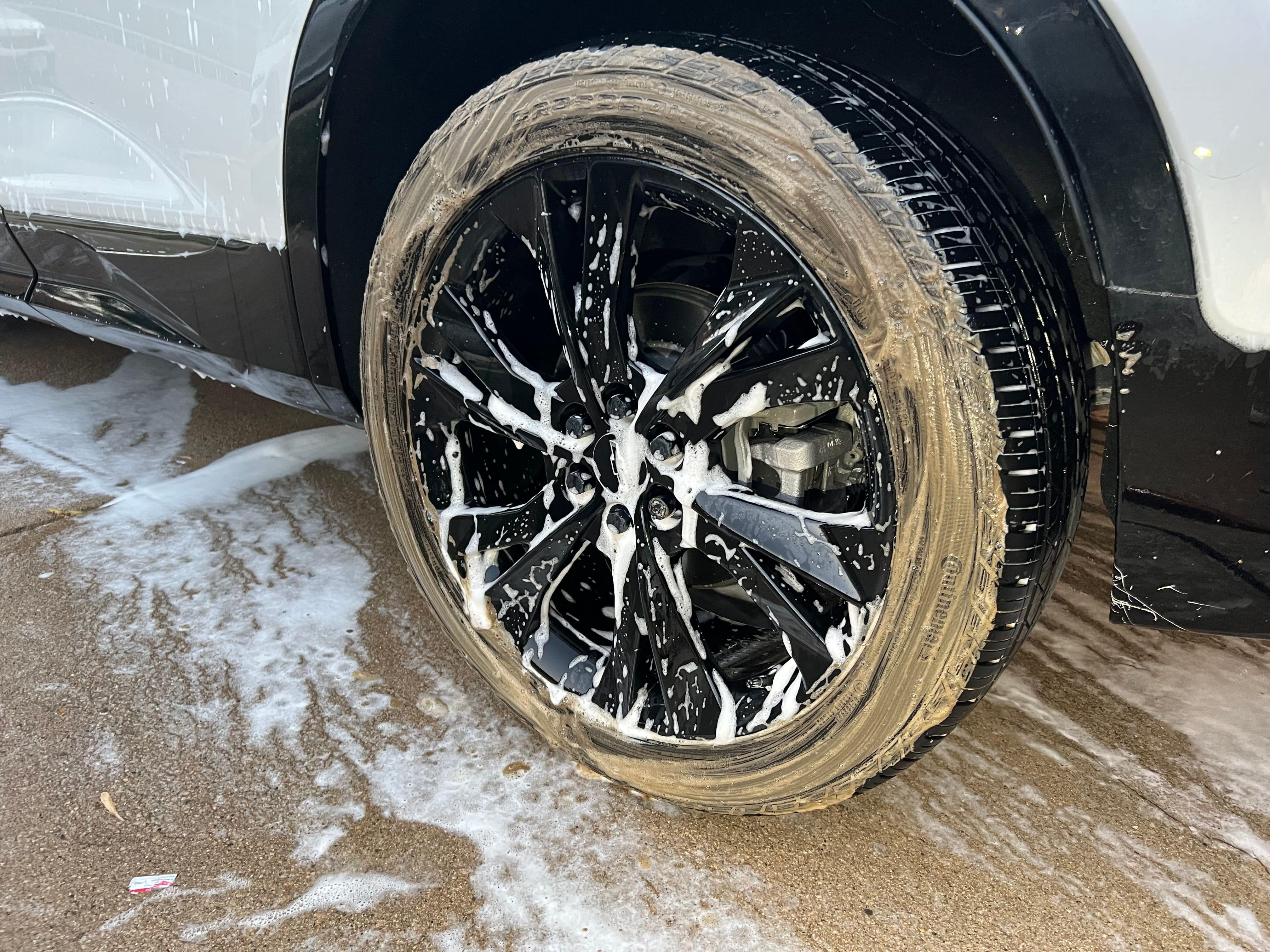 With an Exterior Detail, your vehicle recieves a wheel cleaning, to remove all of the road grime collected