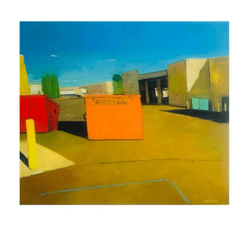 “Two Dumpsters” 60” x 70” oil on canvas