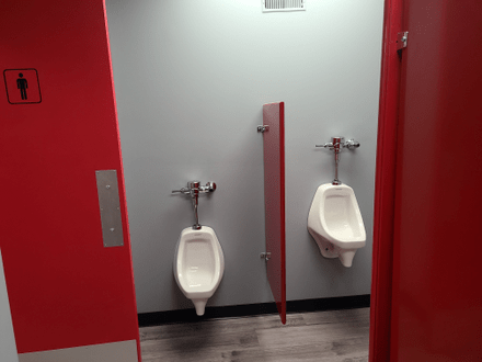 Youth andAdult Urinal, plus one stall