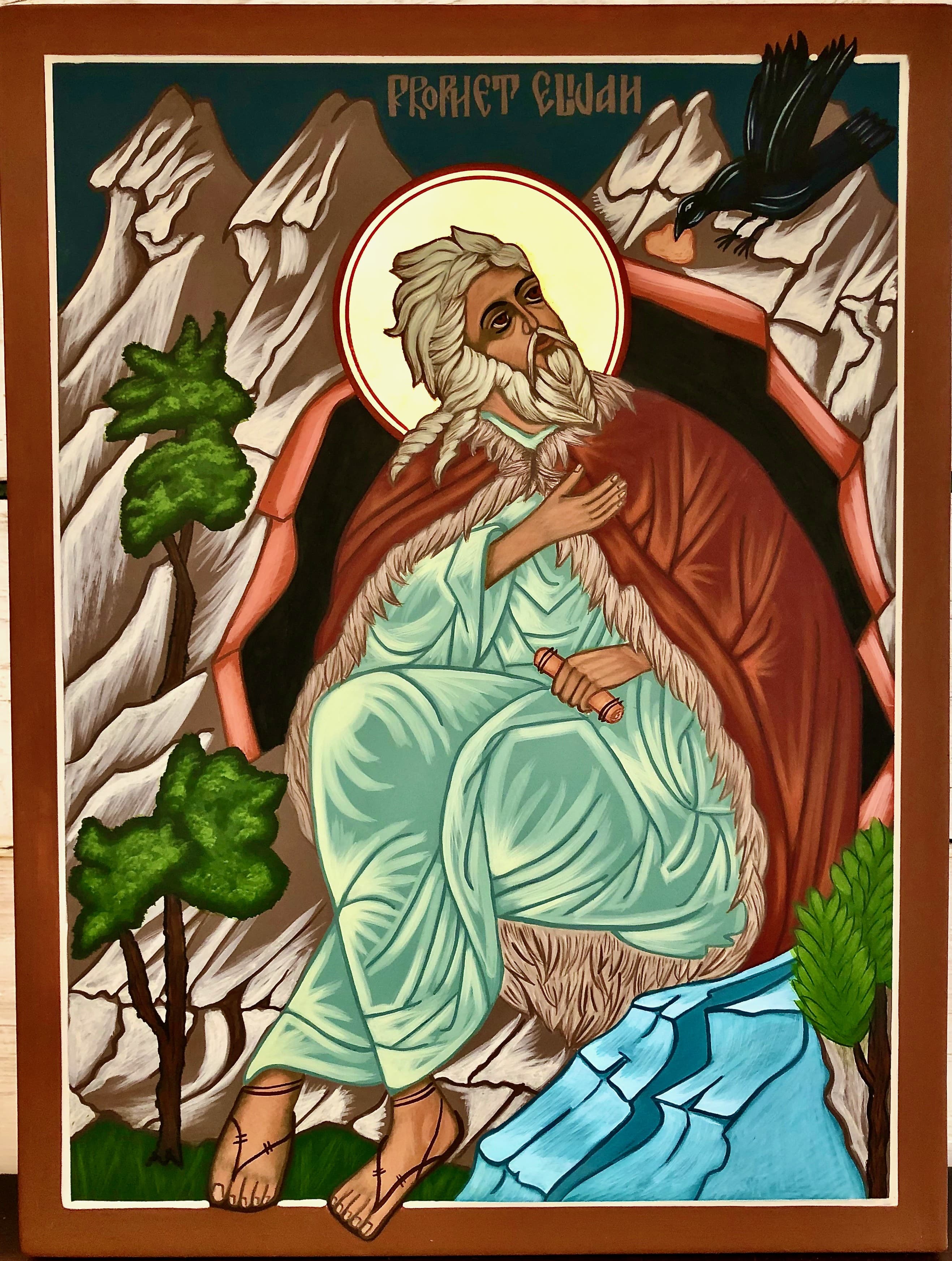 Prophet Elijah in 1 Kings 17. Feast day July 20.