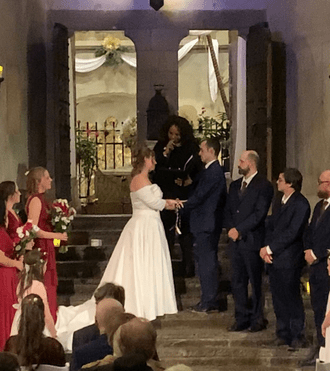 When you just know that you belong together. Handfasting ceremony at Hammond Castle.