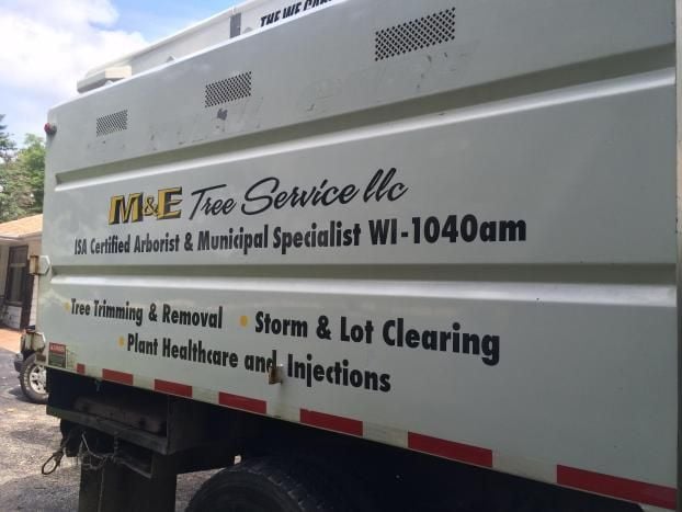 Service vehicle for M & E Tree Service LLC
