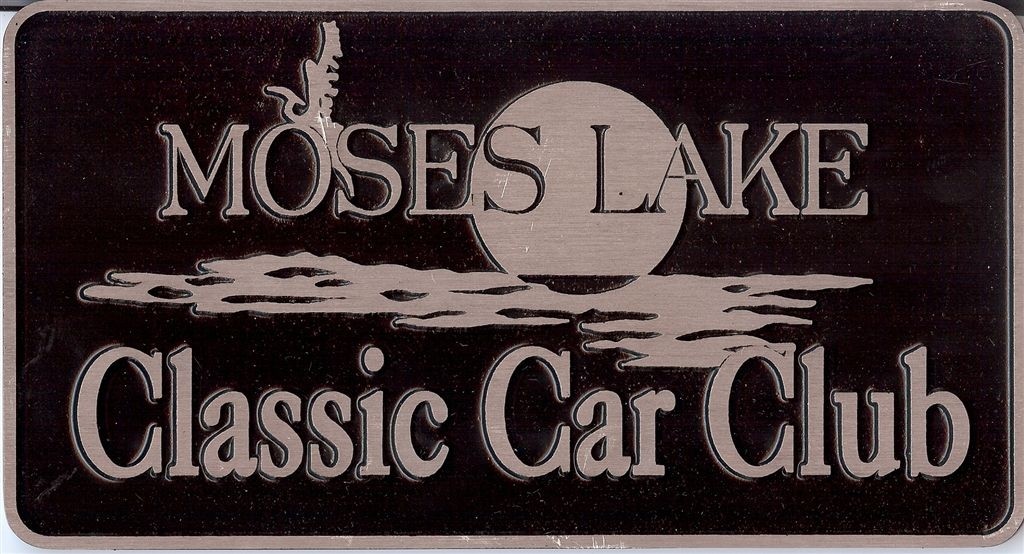 Moses Lake Classic Car Club Plaque