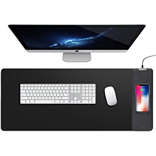 Wireless Charging Mouse Pad - Desk Pad with Wireless Charging - Mouse Pad Phone Charger