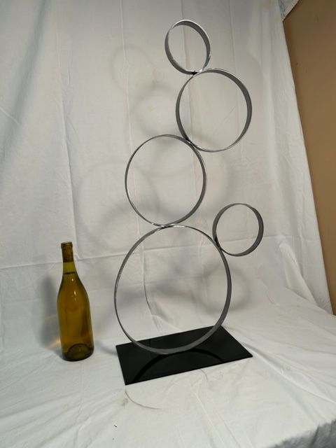 Abstract Rings Metal Decor $245