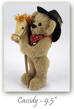 Cassidy-hand crafted 9½ inch alpaca artist bear
