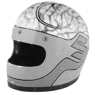 vintage helmet with brain, Photoshop concept/design 
© James Long