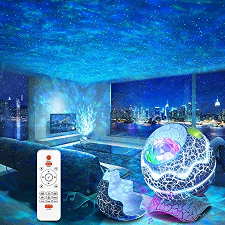 Rossetta Star Projector, Galaxy Projector for Bedroom, Remote Control & White Noise Bluetooth Speaker,