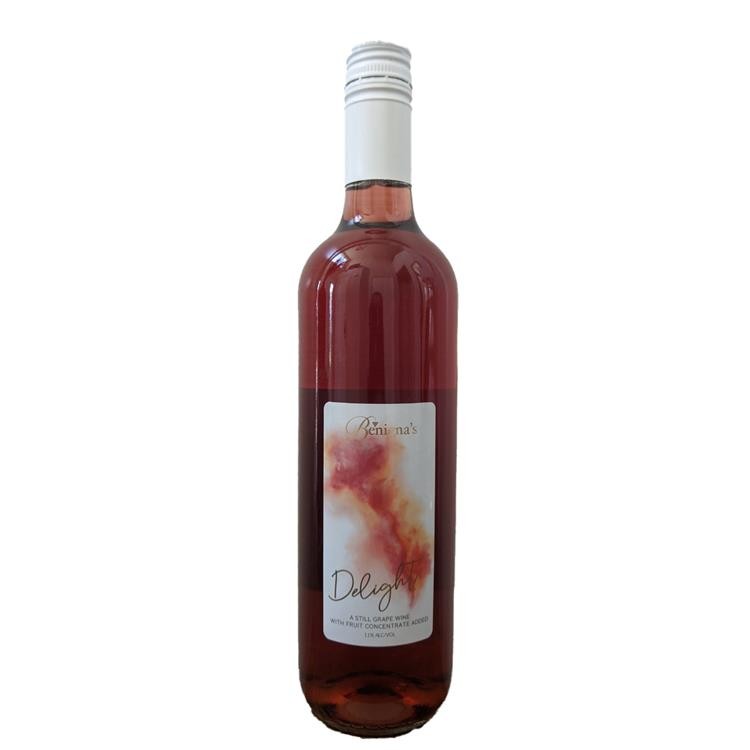 Bottle of Benigna's Creek Delight wine