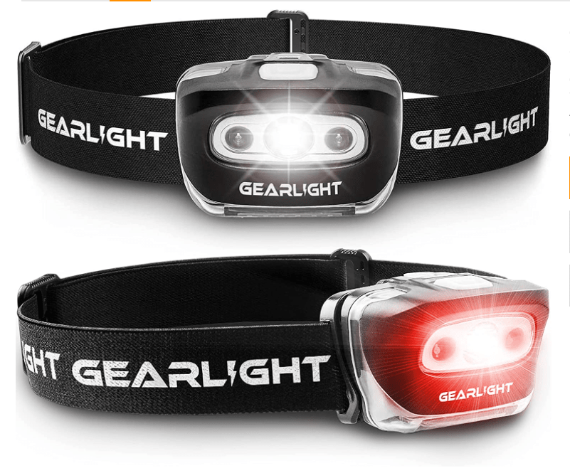 Gear Lights are LED lights with straps used as a head lamp.