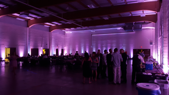 Duluth Armory in a two tone lavender for a wedding.
