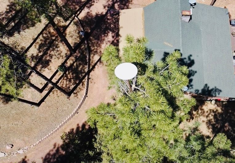 Starlink Dish view from above.