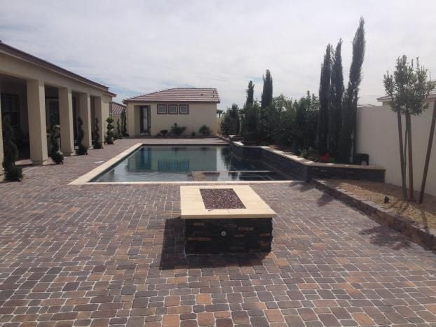 A recent swimming pool and hot tub installation job in the  area