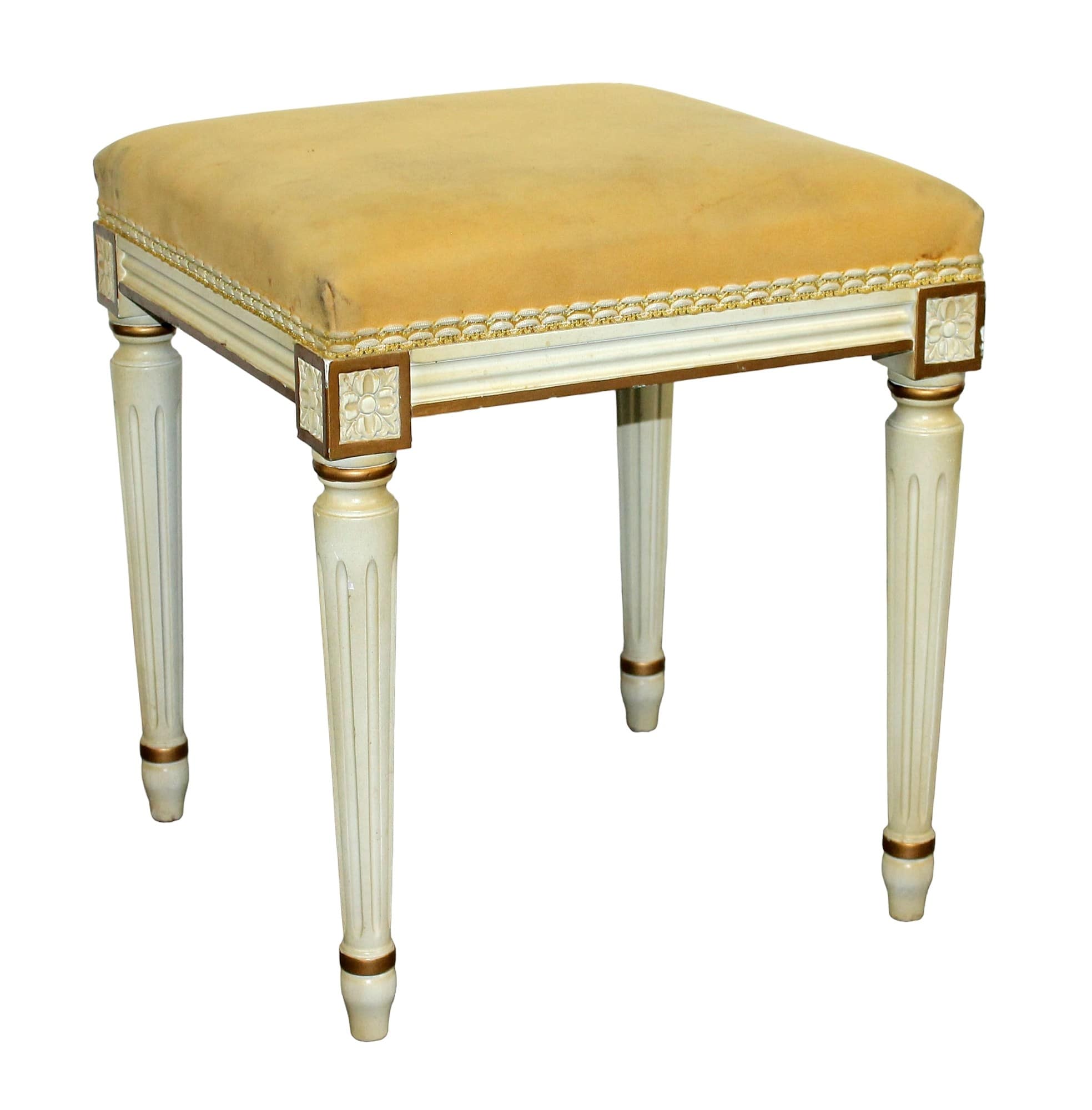 French Louis XVI style painted stool