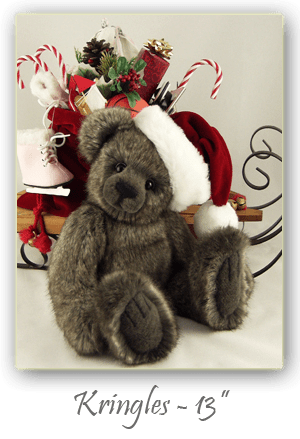 Kringles-hand crafted 13 inch plush synthetic artist bear