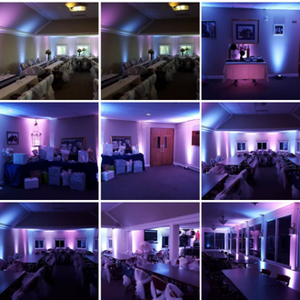 Wedding lighting at the Ridgeview Country Club
