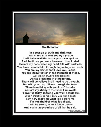 You are my strength the times I am weak.ou are my hope in times of trial.