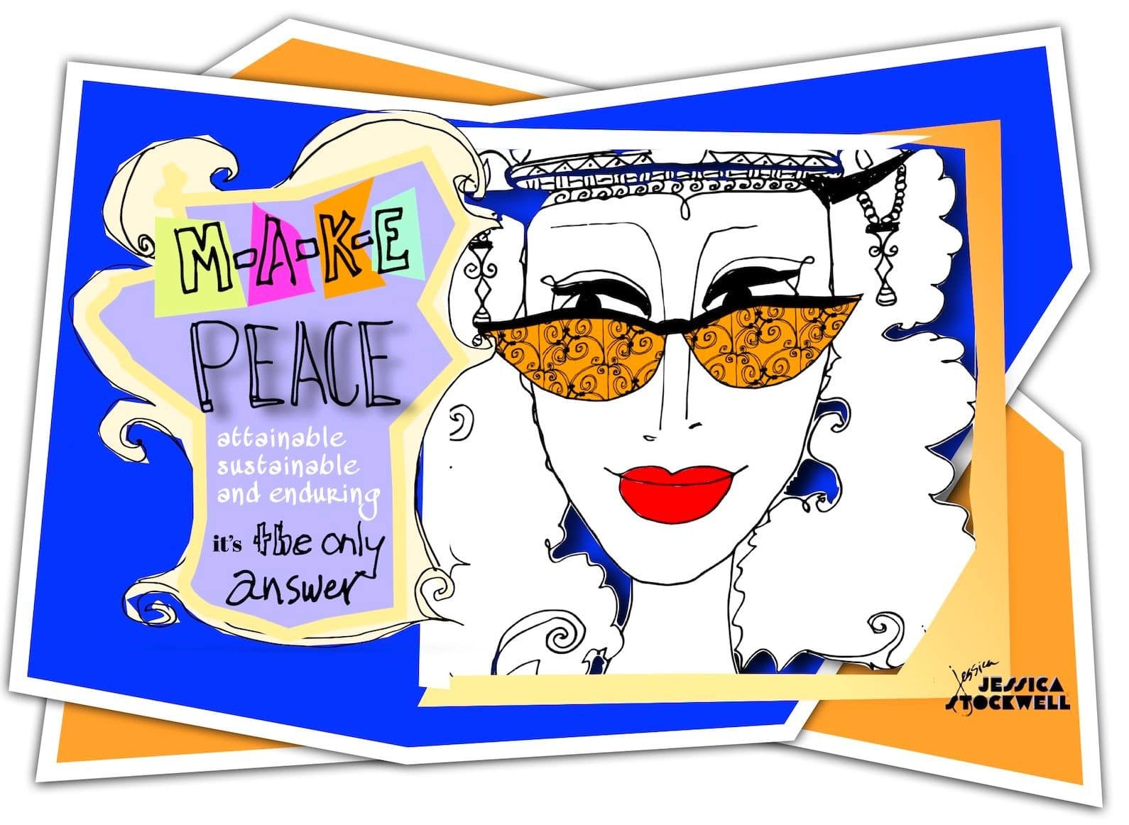 POP QUEENS for PEACE Collection  - POP QUEEN: Audrey Hepburnita - Title: MAKE PEACE  
