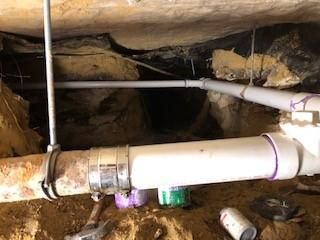 A recent plumber job in the  area
