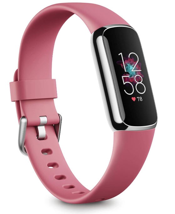 Pink Fitbit Luxe Fitness and Wellness Tracker