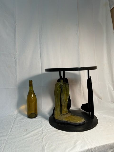 Abstract Table Boot Stand $185