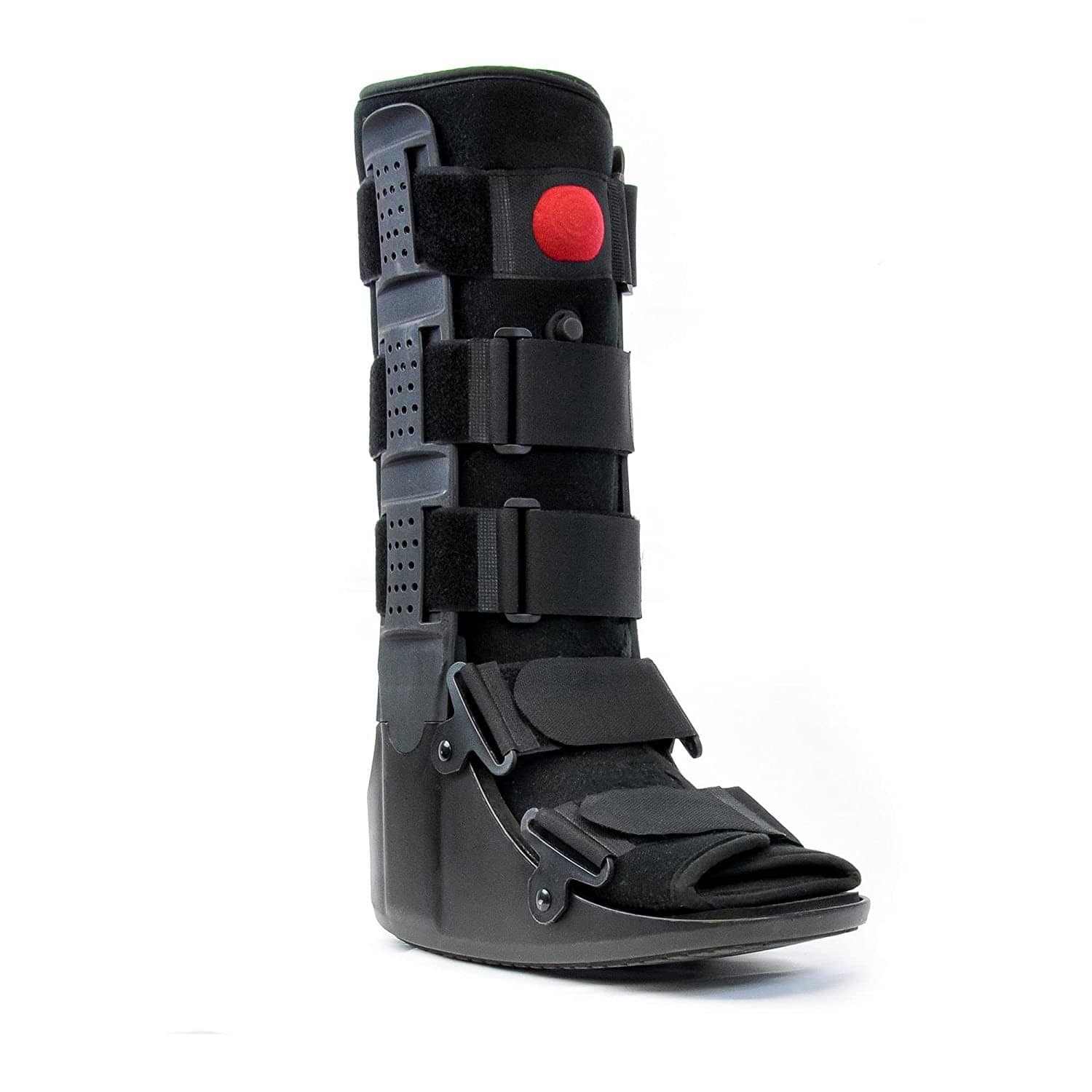 Tall cam walker boot used for posterior tibial tendonitis and fractures.
