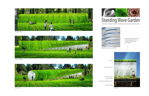 International Garden Festival
12th Edition 4.5m dia X 18m
corrugated metal, concrete, sod design team ©studiojameslong