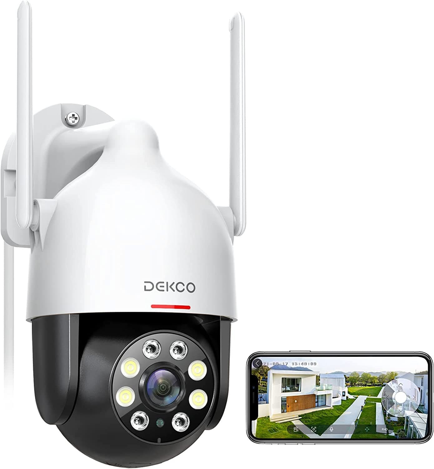DEKCO 2K Security Camera Outdoor/Home, WiFi  $39.99