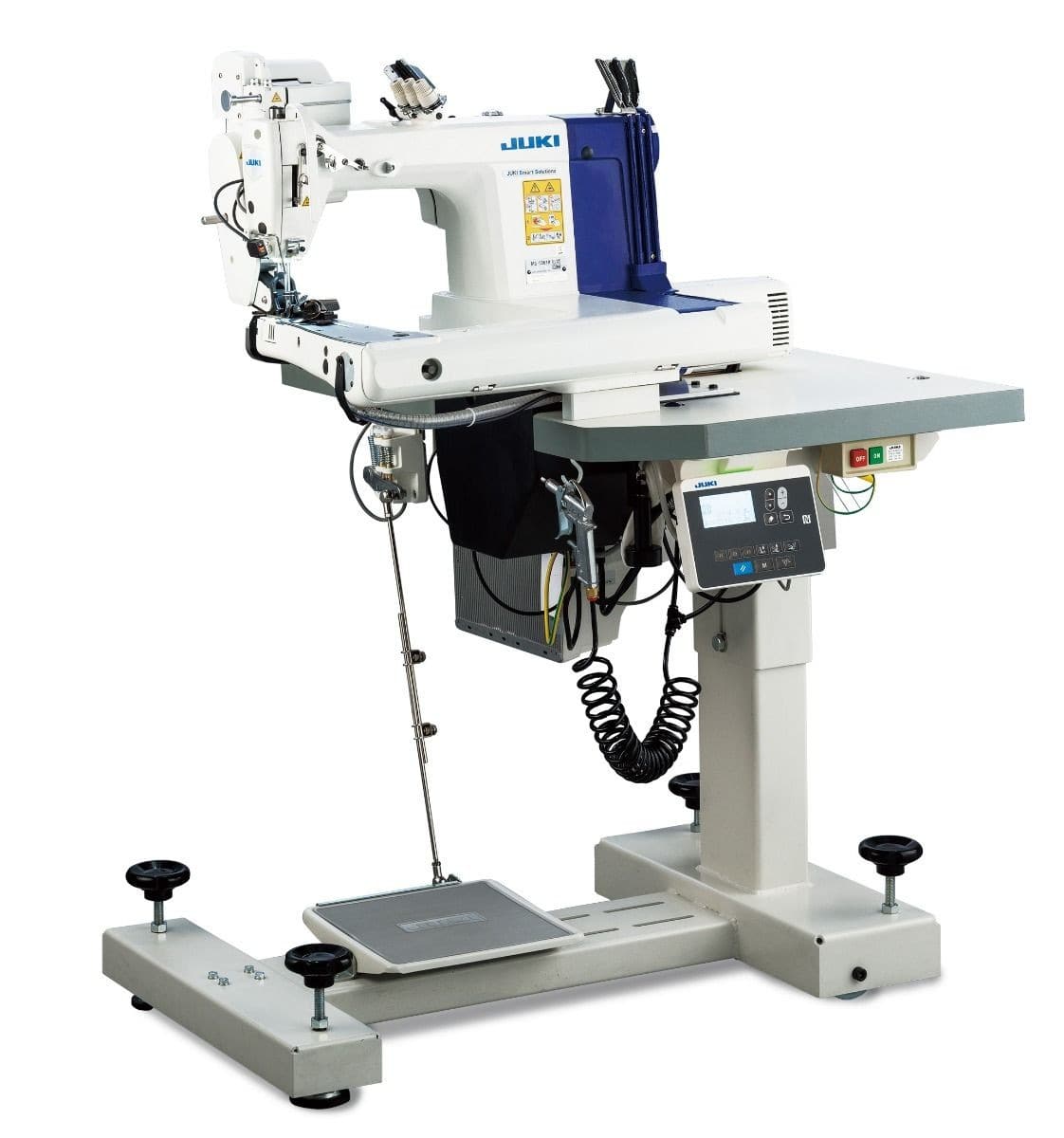 JUKI MS-1261A/DWS
High-speed, feed-off-the-arm, 3-needle double chainstitch sewing system (Digital workstation)