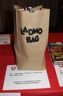 One of the treasuerd prizes available in the raffle. This is an official Ladmo Bag  presented by the Wallace & Ladmo Foundation.