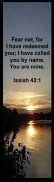 Bible Verse is from Isaiah 43:1