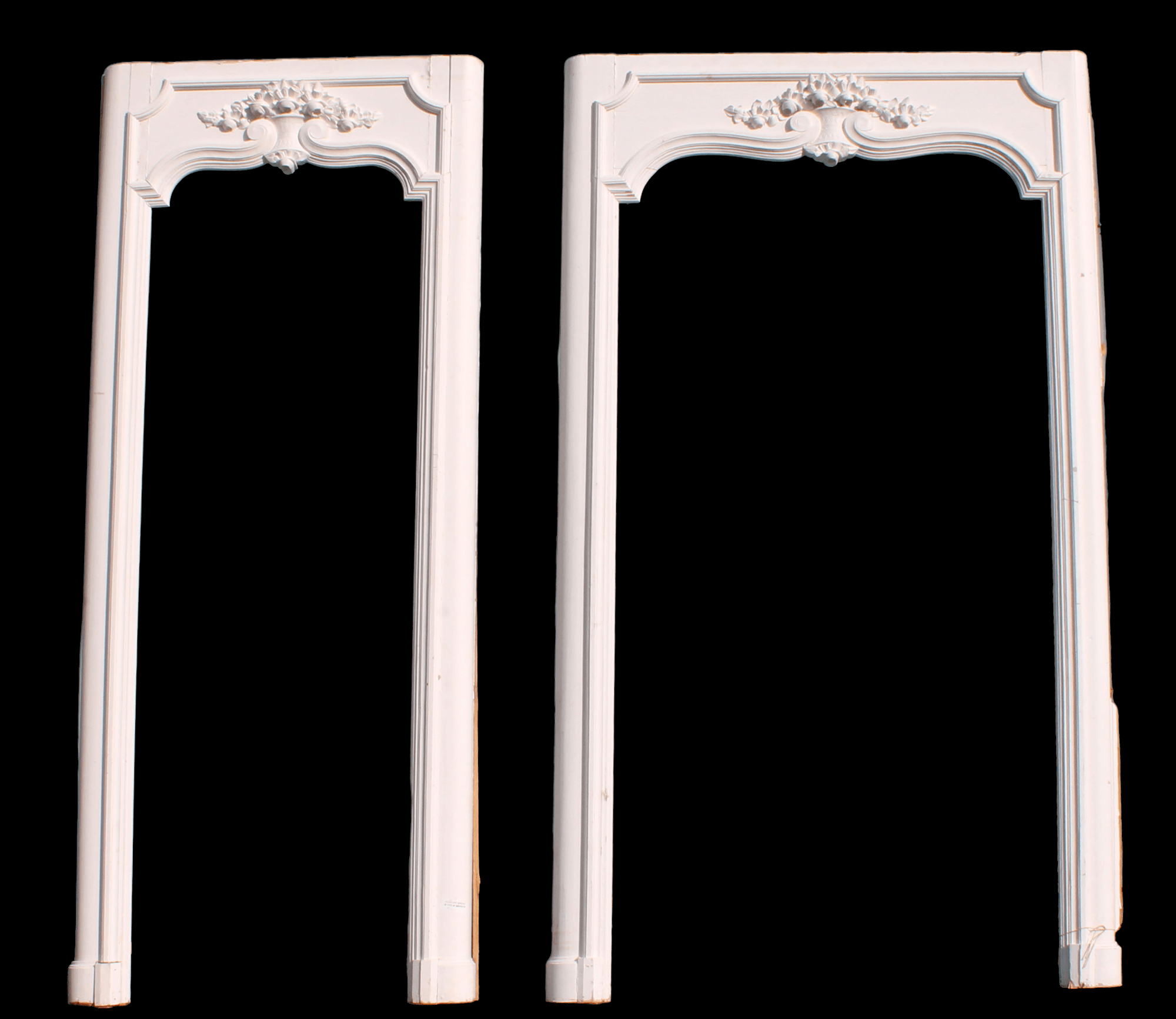 Lot of 2 French architectural door frames
