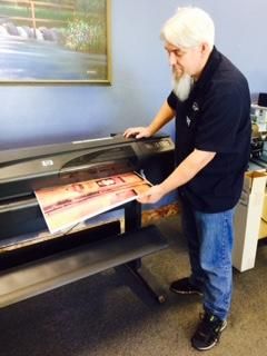 A recent poster printing job in the Oroville, CA area
