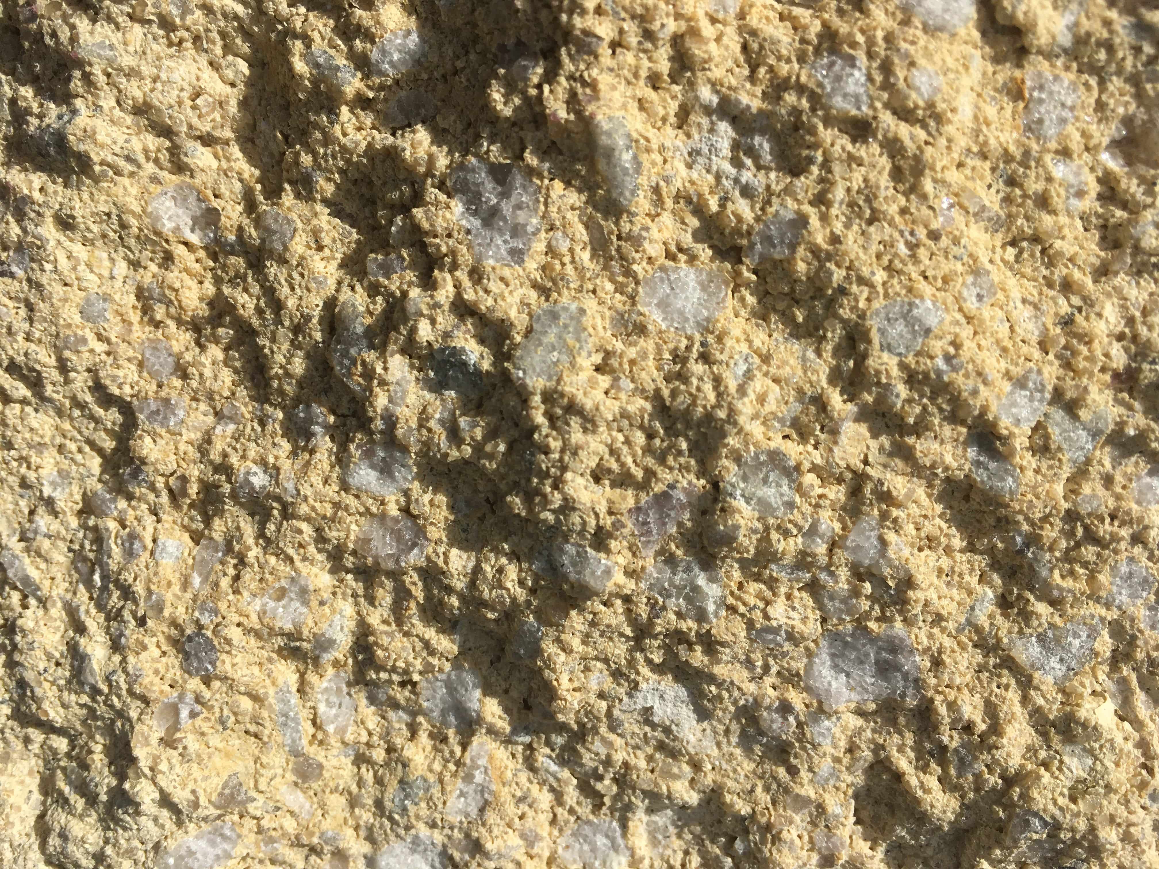 NRG Cream with white stone split face  3" sample in direct sunlight