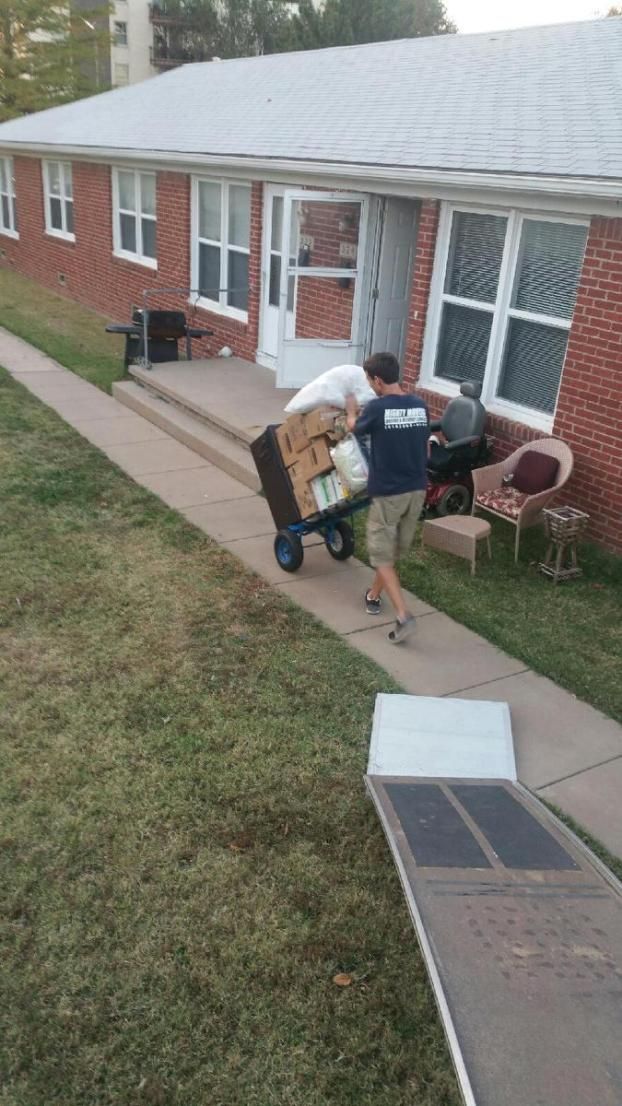 An employee at Mighty Movers Moving and Delivery Service