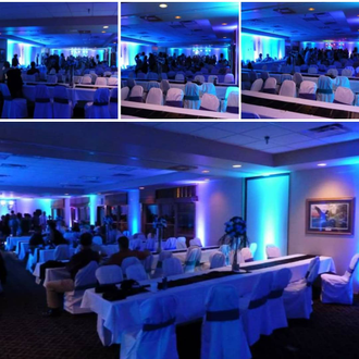 Wedding lighting at the Grand Ely Lodge by Duluth Event Lighting