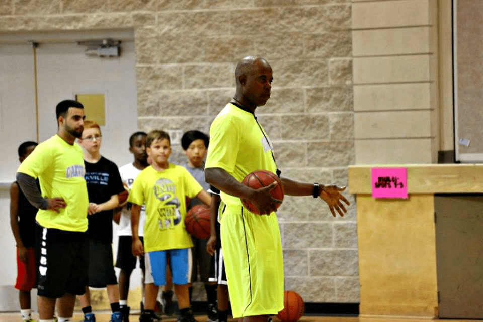 Coach Toney Giving Basketball Training