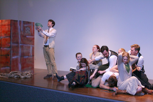 This drama performance by the OU Drama School was presented in conjunction with the exhibition Art Interrupted at the Fred Jones Jr. Museum  of Art in 2013
