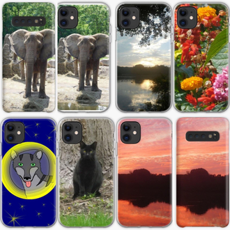 Phone cases for iPhone and Samsung featuring art and photography by Jennifer Priester.